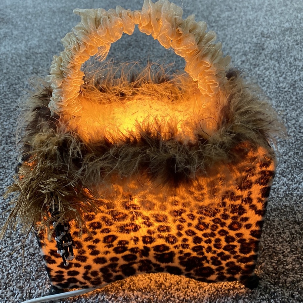 Small Unique Animal Print Lamp